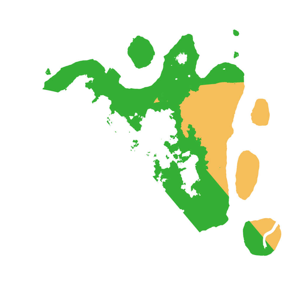 Biome Rust Map: Procedural Map, Size: 2500, Seed: 1700