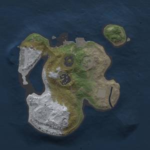 Thumbnail Rust Map: Procedural Map, Size: 2000, Seed: 335017771, 6 Monuments