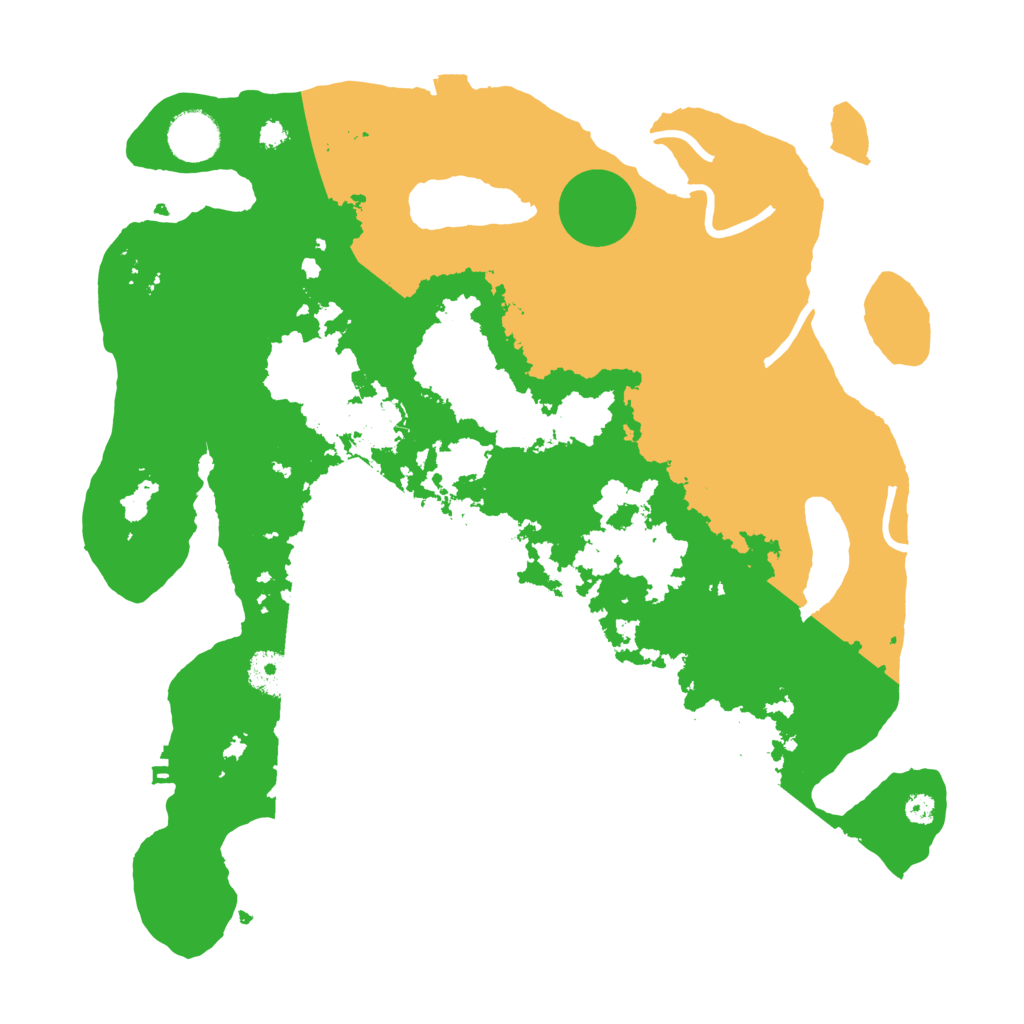 Biome Rust Map: Procedural Map, Size: 3500, Seed: 964368115