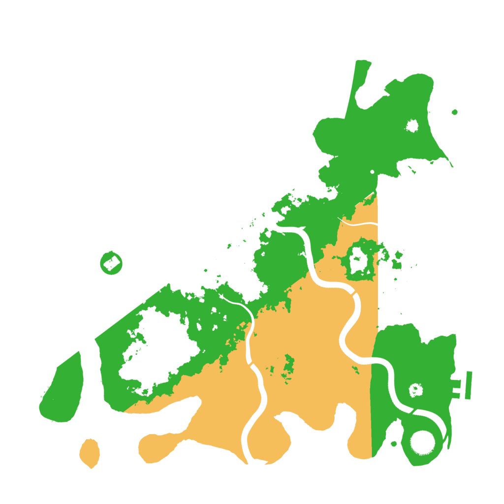 Biome Rust Map: Procedural Map, Size: 3650, Seed: 43817342