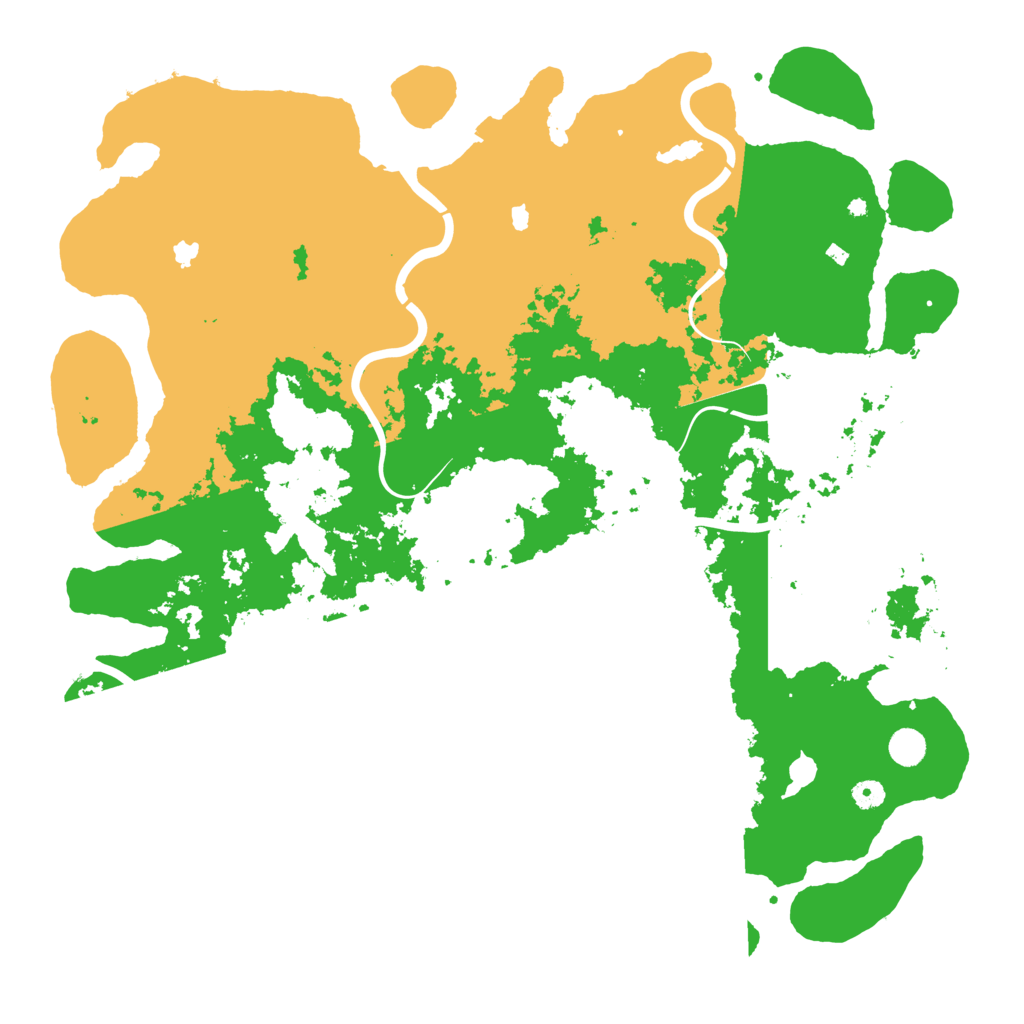 Biome Rust Map: Procedural Map, Size: 5000, Seed: 75000