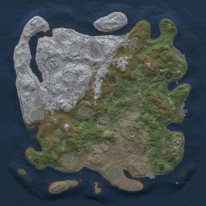 Thumbnail Rust Map: Procedural Map, Size: 4000, Seed: 1024842347, 18 Monuments