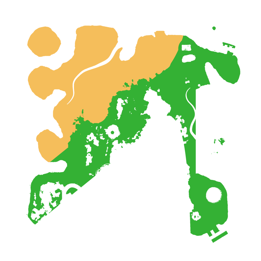 Biome Rust Map: Procedural Map, Size: 3000, Seed: 35873056