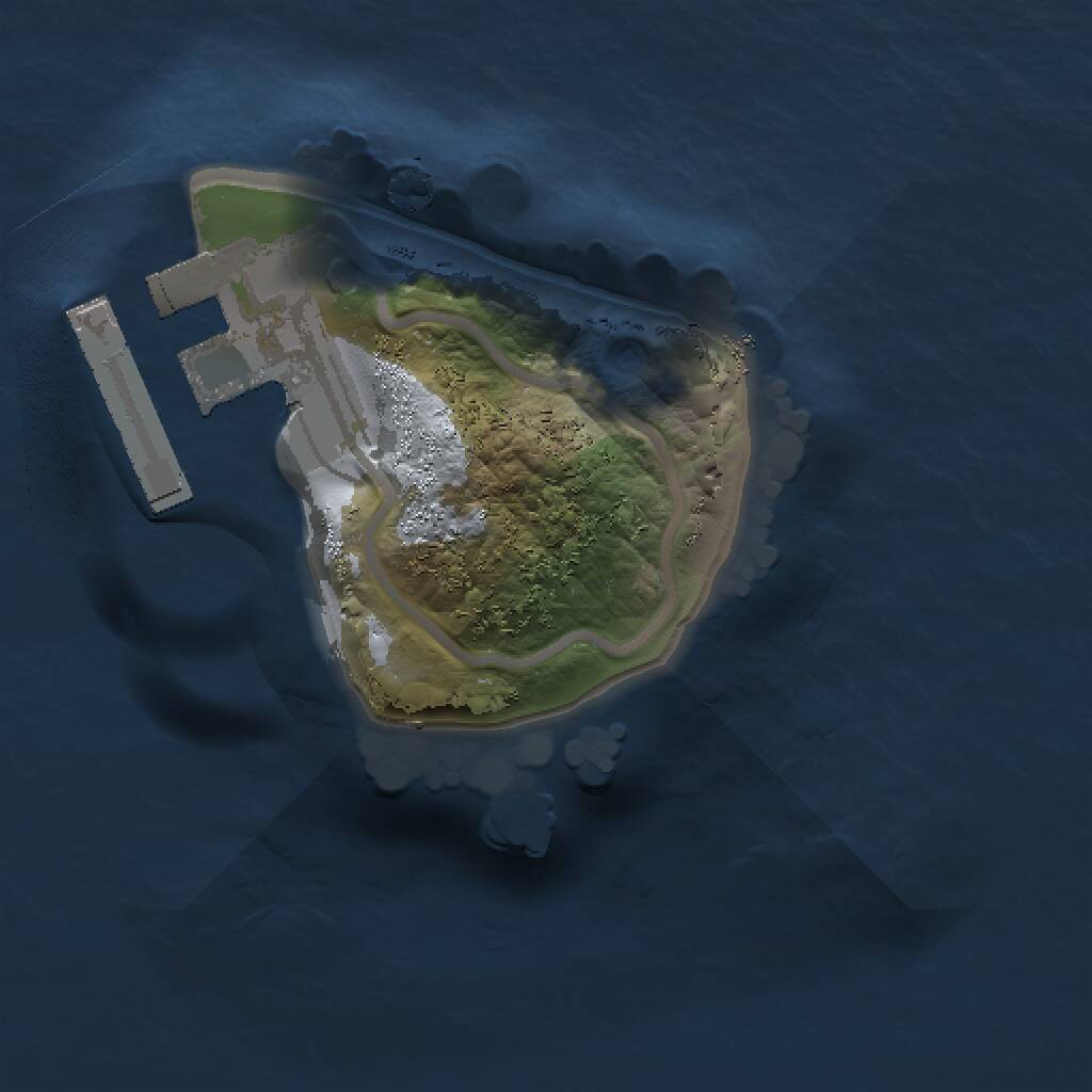 Rust Map: Procedural Map, Size: 1000, Seed: 640568867, 2 Monuments