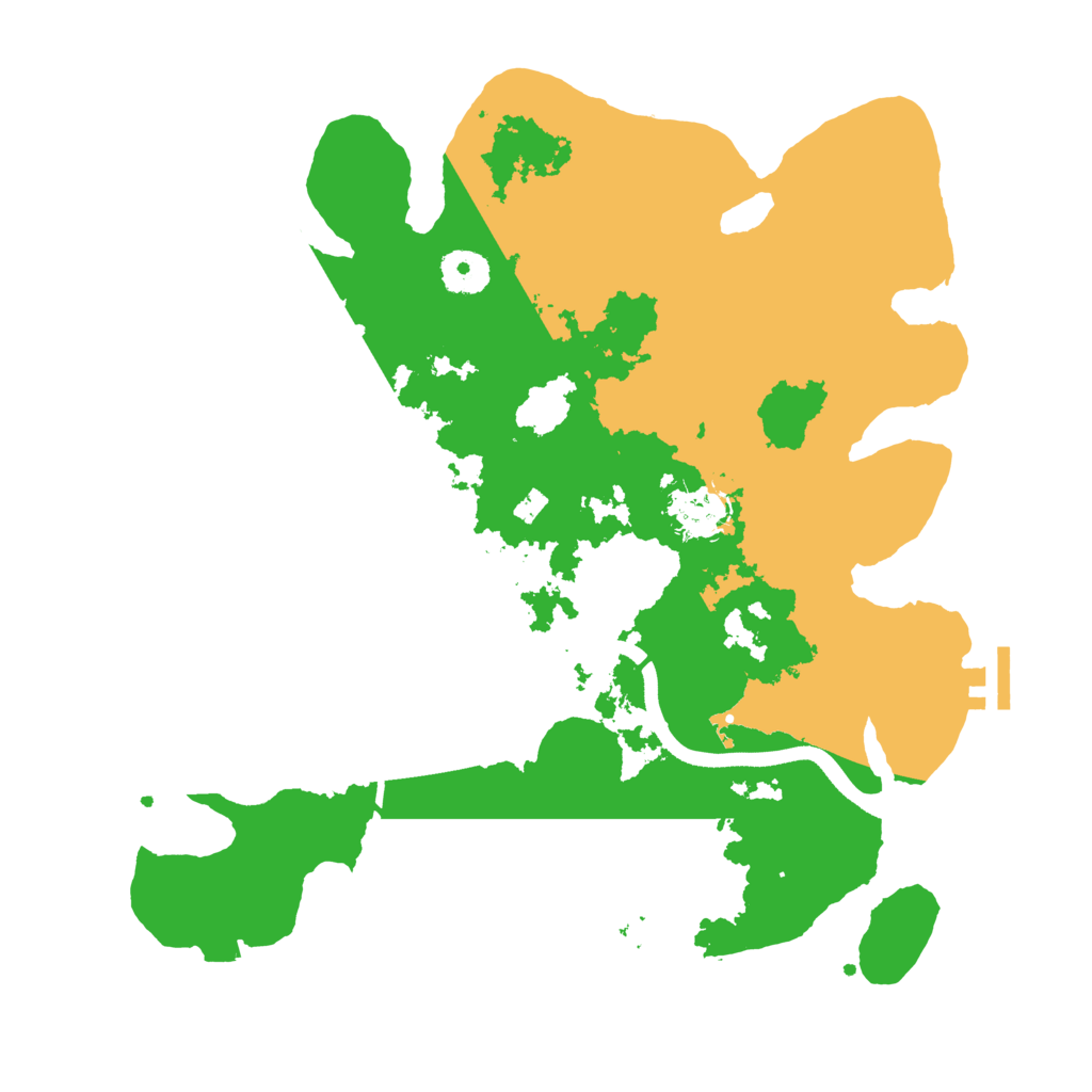 Biome Rust Map: Procedural Map, Size: 3500, Seed: 12342069