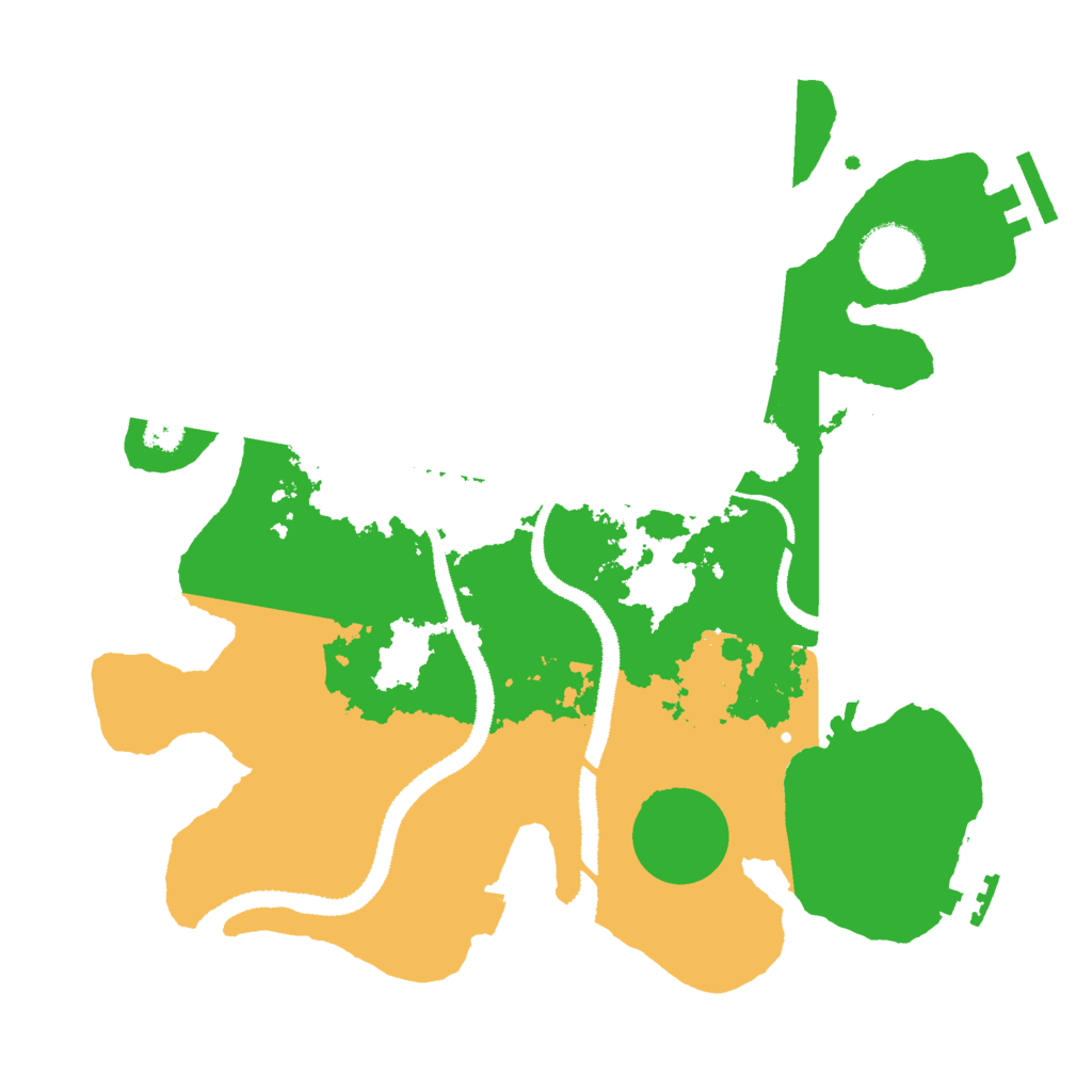 Biome Rust Map: Procedural Map, Size: 3000, Seed: 21067