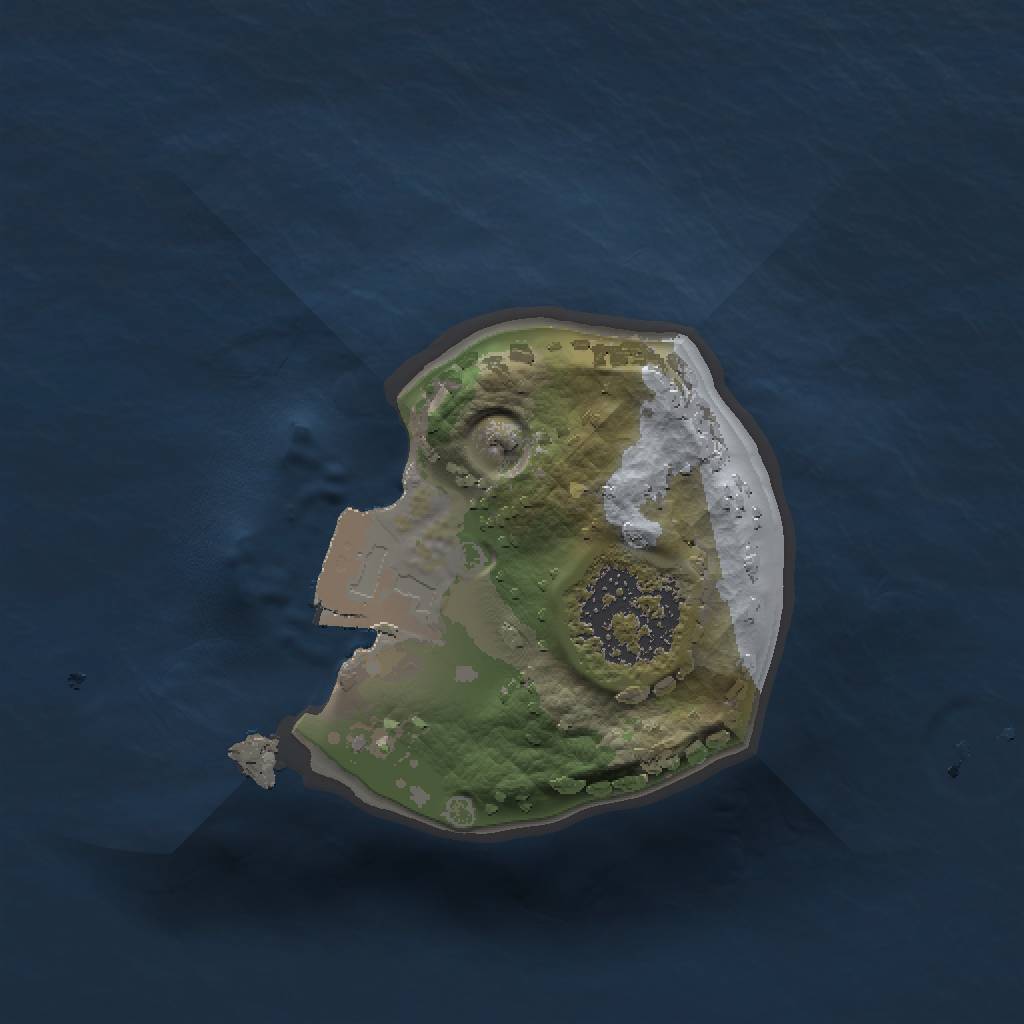 Rust Map: Procedural Map, Size: 1000, Seed: 1065489571, 3 Monuments