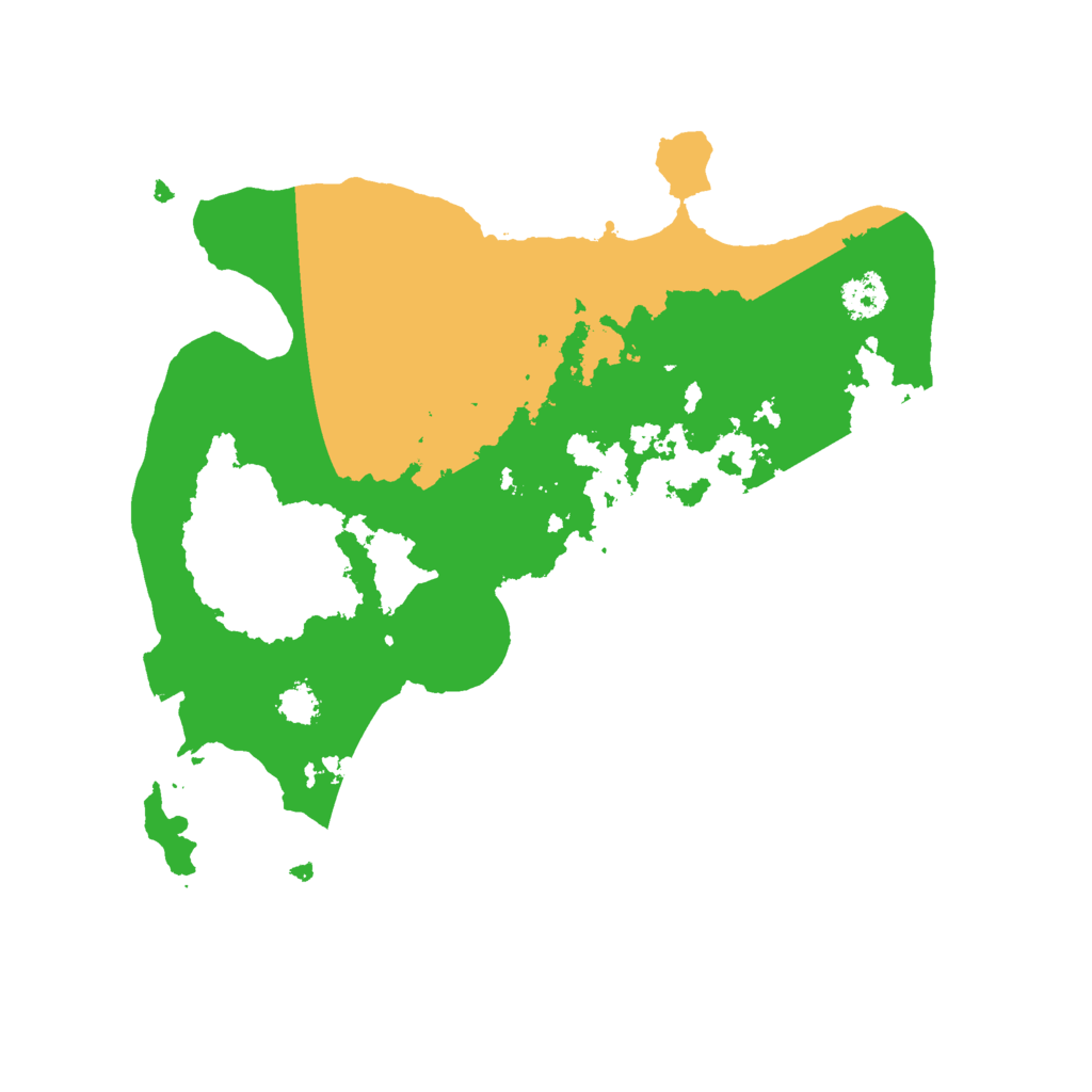 Biome Rust Map: Procedural Map, Size: 2500, Seed: 279518