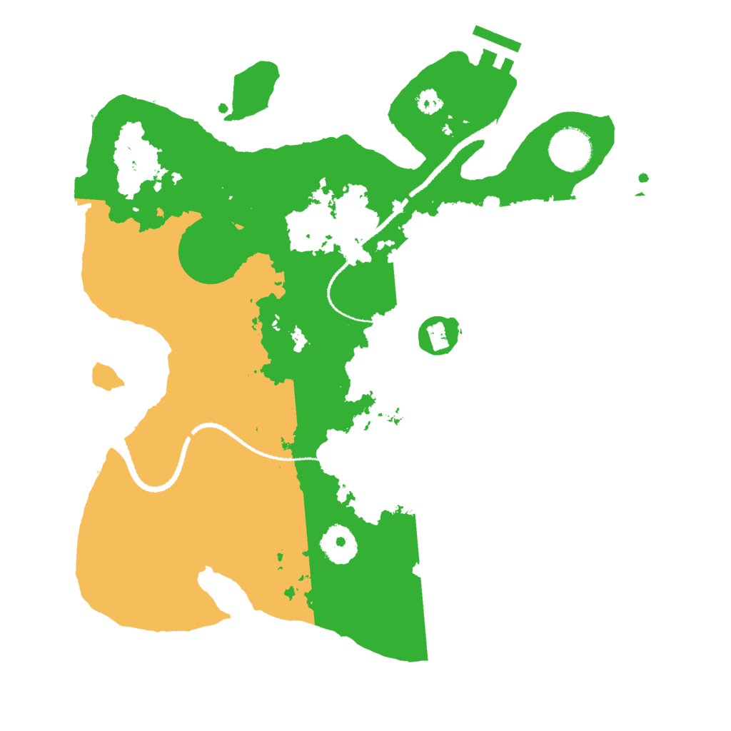 Biome Rust Map: Procedural Map, Size: 3000, Seed: 1649870