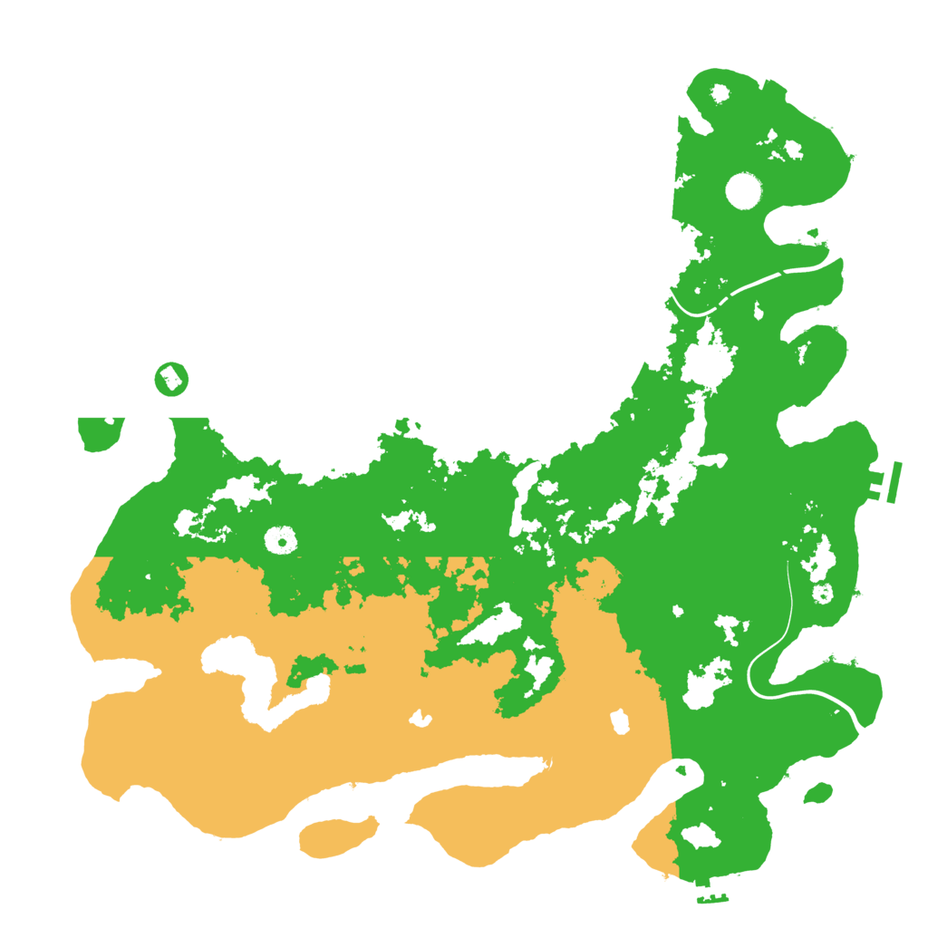 Biome Rust Map: Procedural Map, Size: 4500, Seed: 1302516012