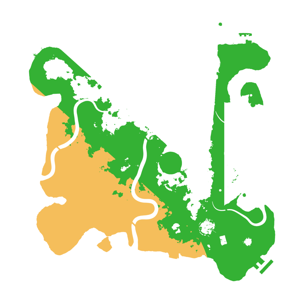 Biome Rust Map: Procedural Map, Size: 3500, Seed: 50032