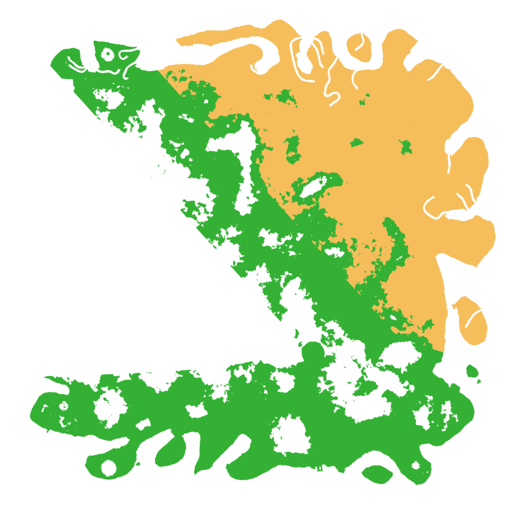 Biome Rust Map: Procedural Map, Size: 6000, Seed: 1289774468