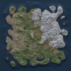 Thumbnail Rust Map: Procedural Map, Size: 4000, Seed: 97514, 19 Monuments