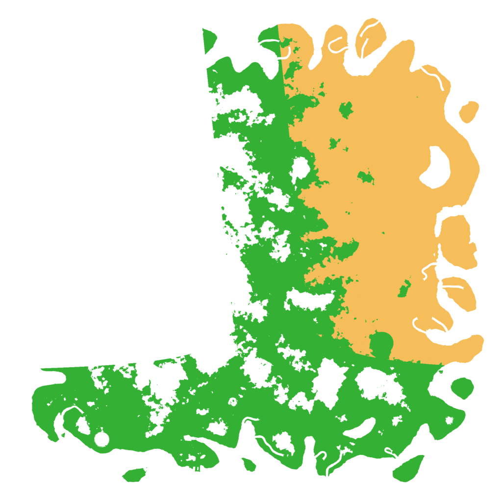 Biome Rust Map: Procedural Map, Size: 6000, Seed: 18127669