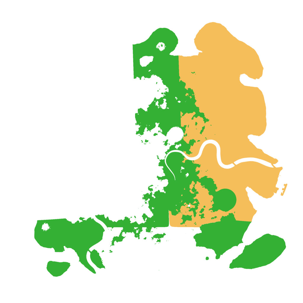 Biome Rust Map: Procedural Map, Size: 3600, Seed: 69240388