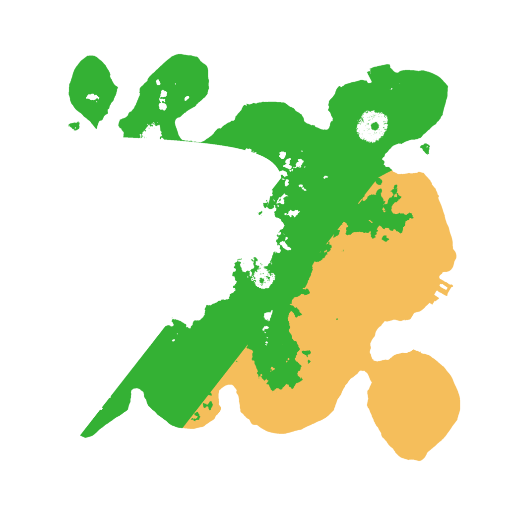 Biome Rust Map: Procedural Map, Size: 2500, Seed: 1945481553