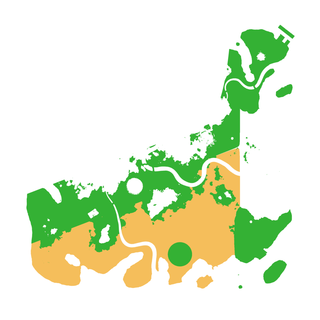 Biome Rust Map: Procedural Map, Size: 3500, Seed: 1761393609