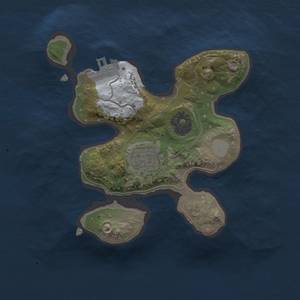 Thumbnail Rust Map: Procedural Map, Size: 2000, Seed: 1709771009, 5 Monuments