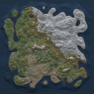 Thumbnail Rust Map: Procedural Map, Size: 4250, Seed: 641365145, 19 Monuments