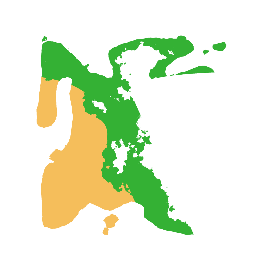 Biome Rust Map: Procedural Map, Size: 2500, Seed: 519195821