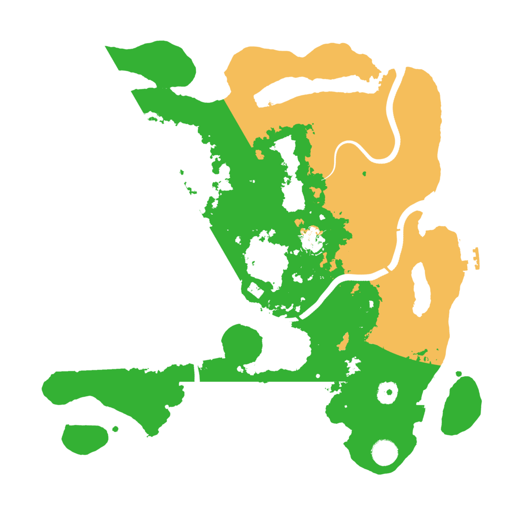 Biome Rust Map: Procedural Map, Size: 3500, Seed: 466748790