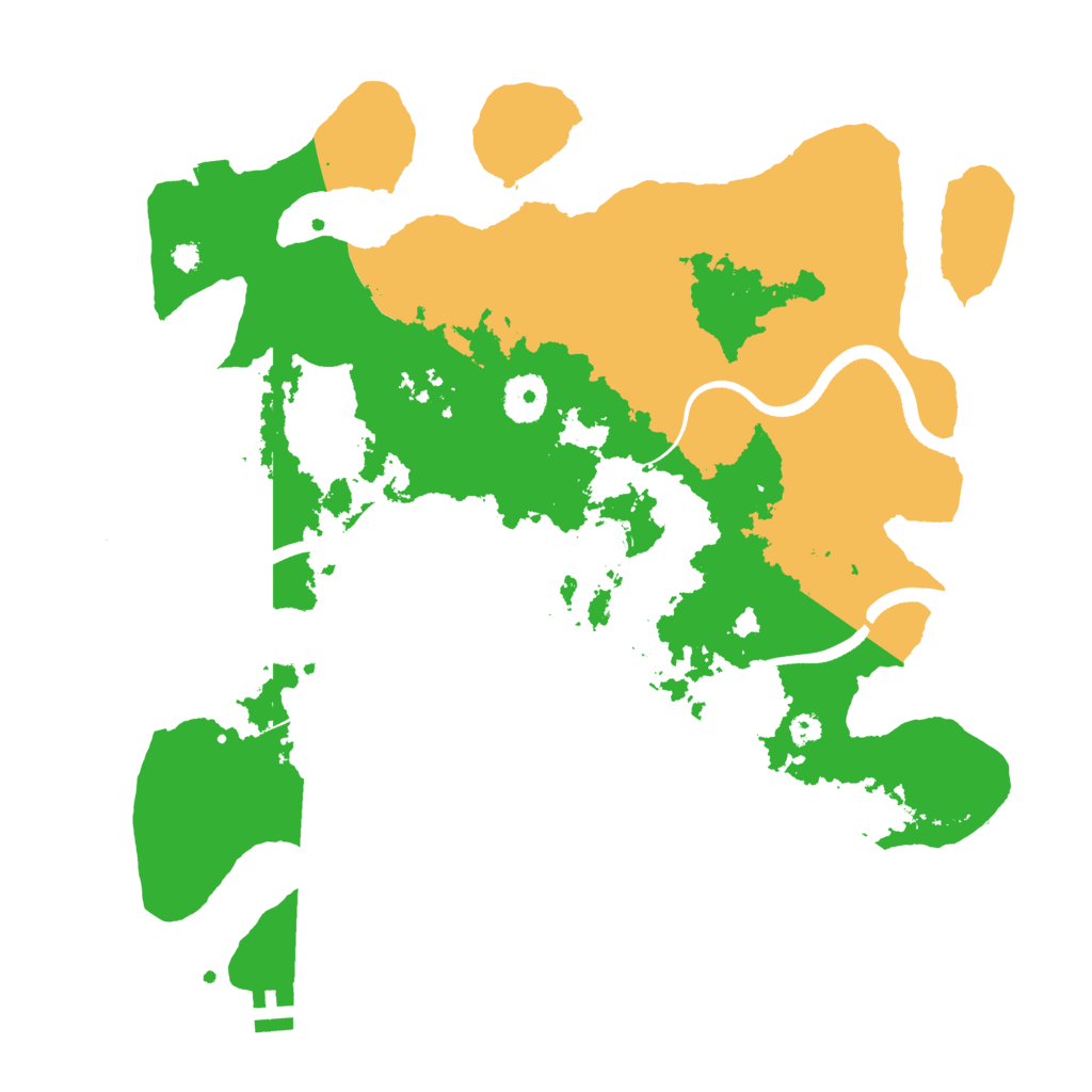 Biome Rust Map: Procedural Map, Size: 3500, Seed: 115825145