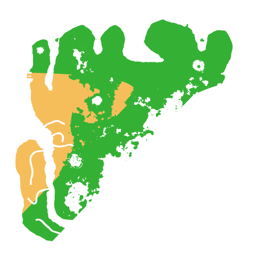 Biome Rust Map: Procedural Map, Size: 3500, Seed: 498113474