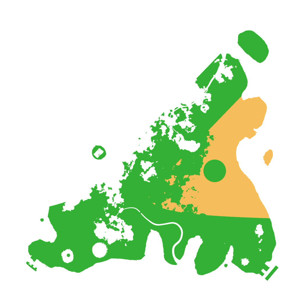 Biome Rust Map: Procedural Map, Size: 3500, Seed: 712208826