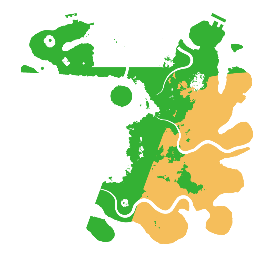 Biome Rust Map: Procedural Map, Size: 3500, Seed: 1776389279
