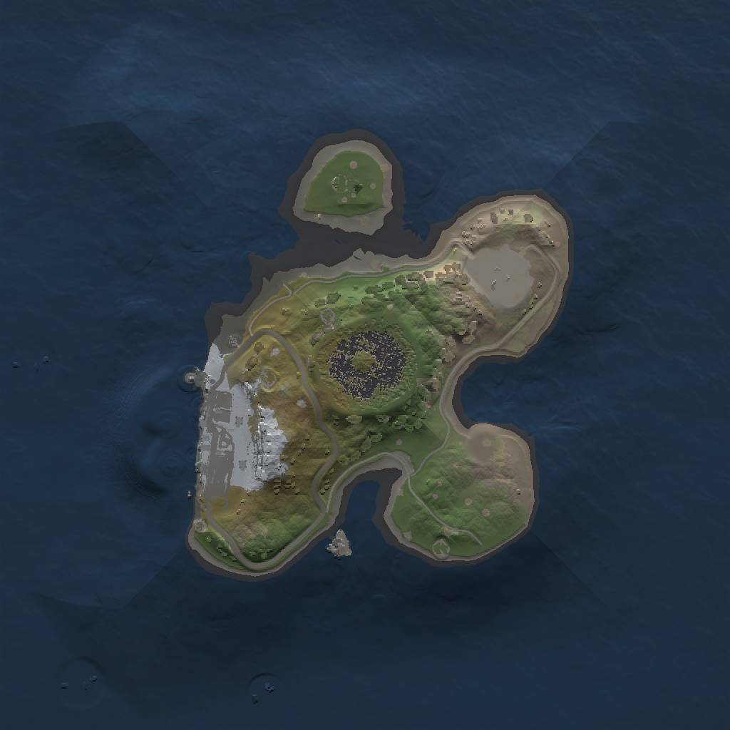 Rust Map: Procedural Map, Size: 1500, Seed: 1043446365, 4 Monuments