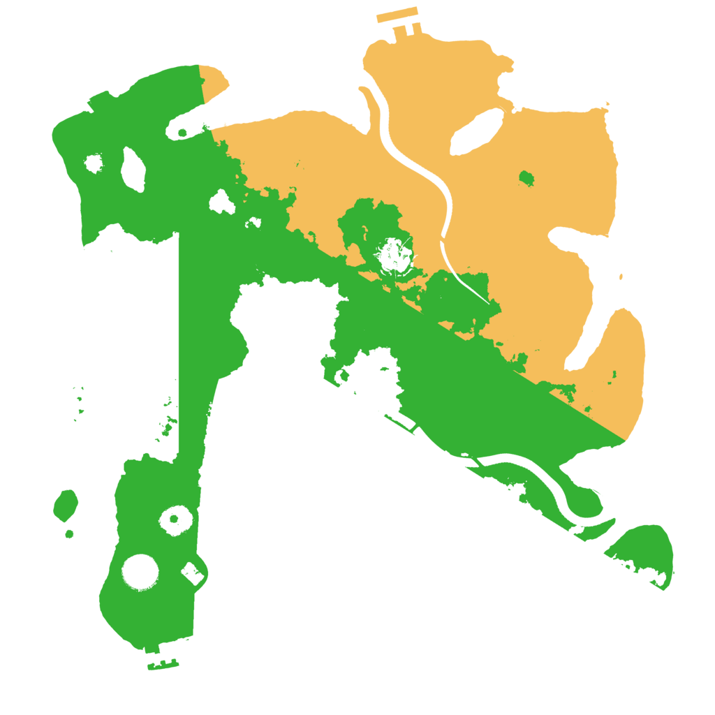 Biome Rust Map: Procedural Map, Size: 3500, Seed: 1046879