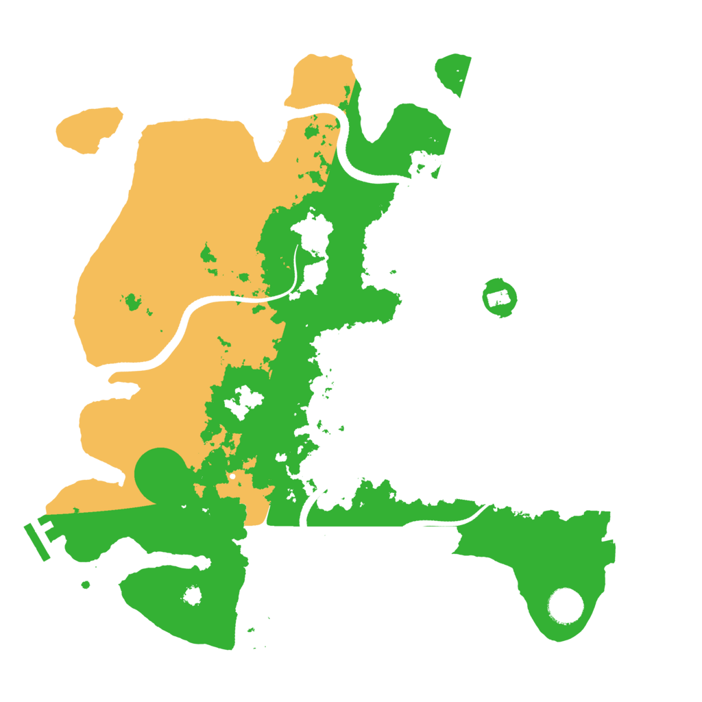 Biome Rust Map: Procedural Map, Size: 3500, Seed: 10263148