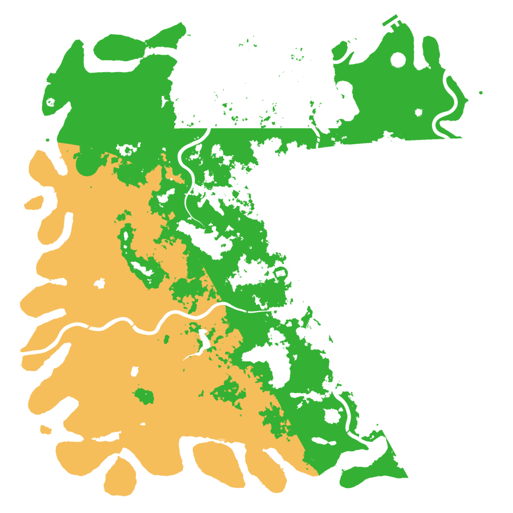 Biome Rust Map: Procedural Map, Size: 6000, Seed: 1078209996