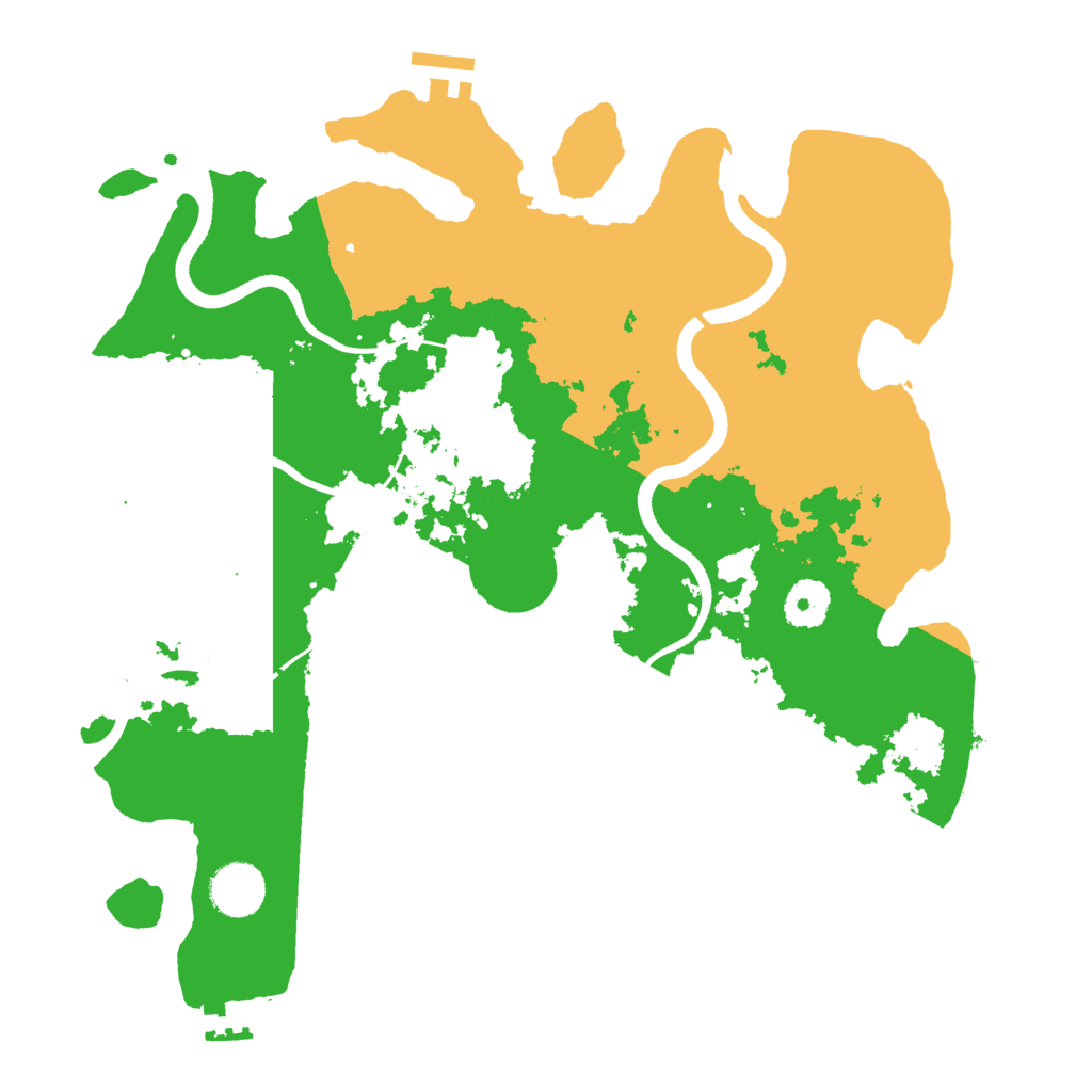 Biome Rust Map: Procedural Map, Size: 3500, Seed: 1859384