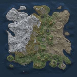 Thumbnail Rust Map: Procedural Map, Size: 3700, Seed: 1414567752, 19 Monuments