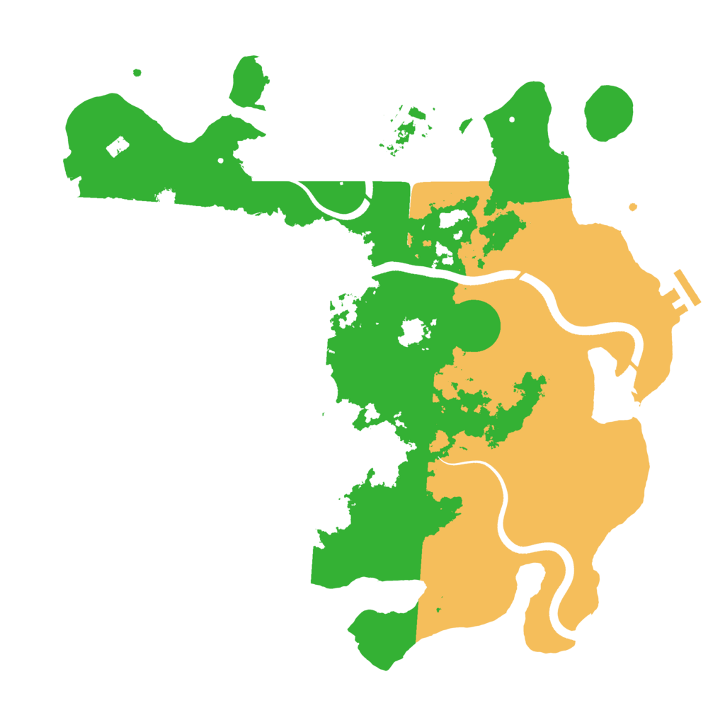 Biome Rust Map: Procedural Map, Size: 3700, Seed: 186023418