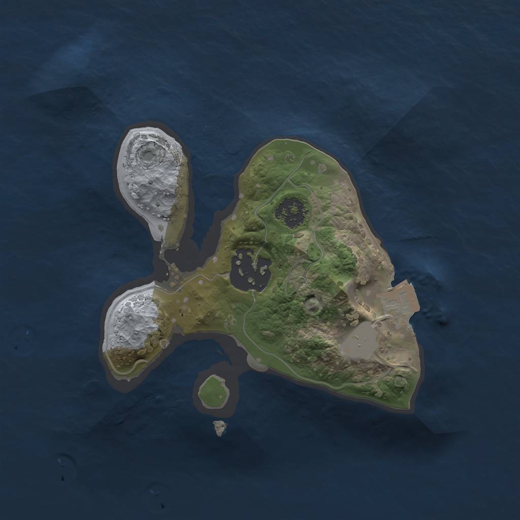 Rust Map: Procedural Map, Size: 1800, Seed: 1378218144, 4 Monuments