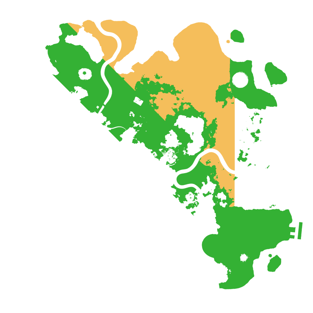 Biome Rust Map: Procedural Map, Size: 3700, Seed: 1889554778