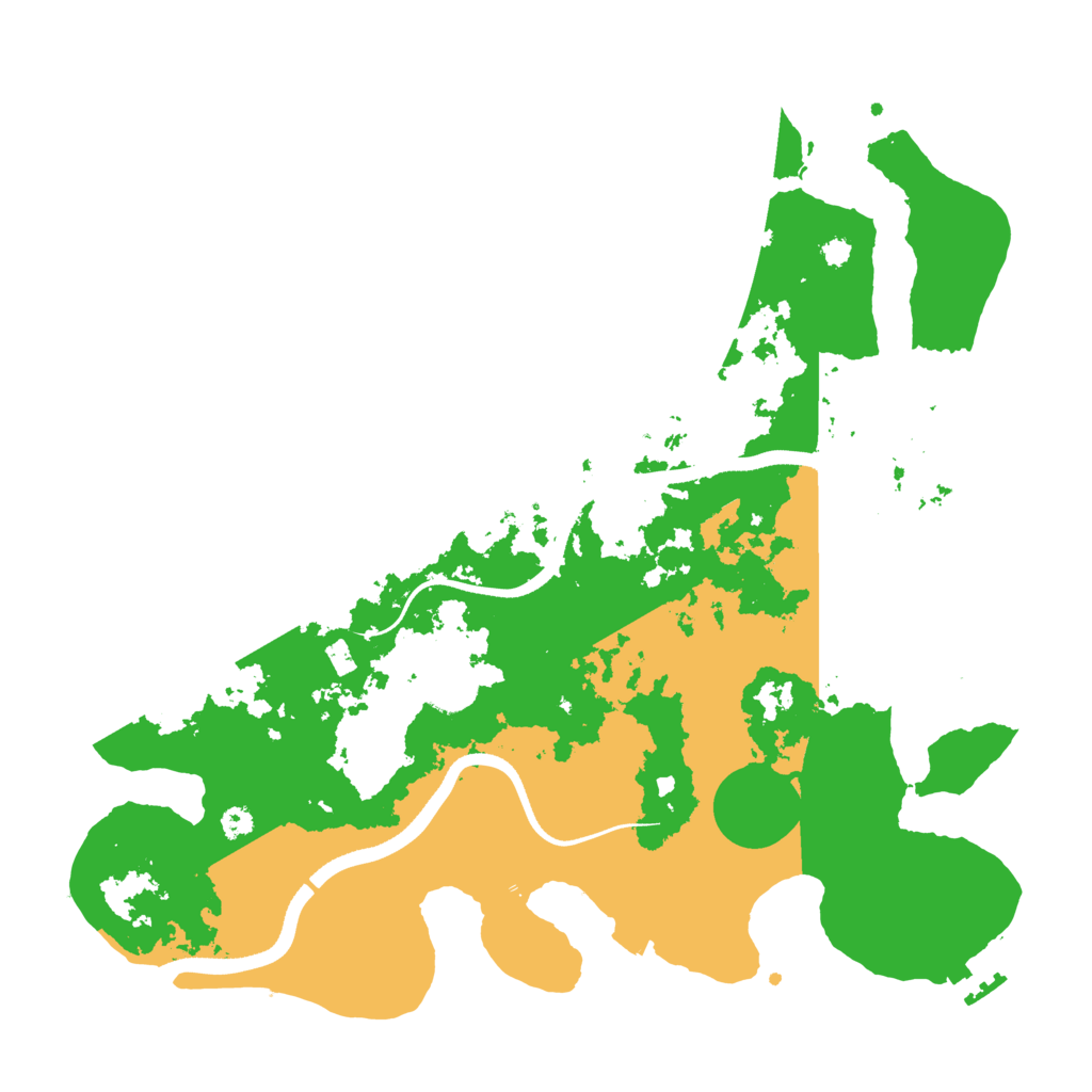 Biome Rust Map: Procedural Map, Size: 3500, Seed: 2078147289