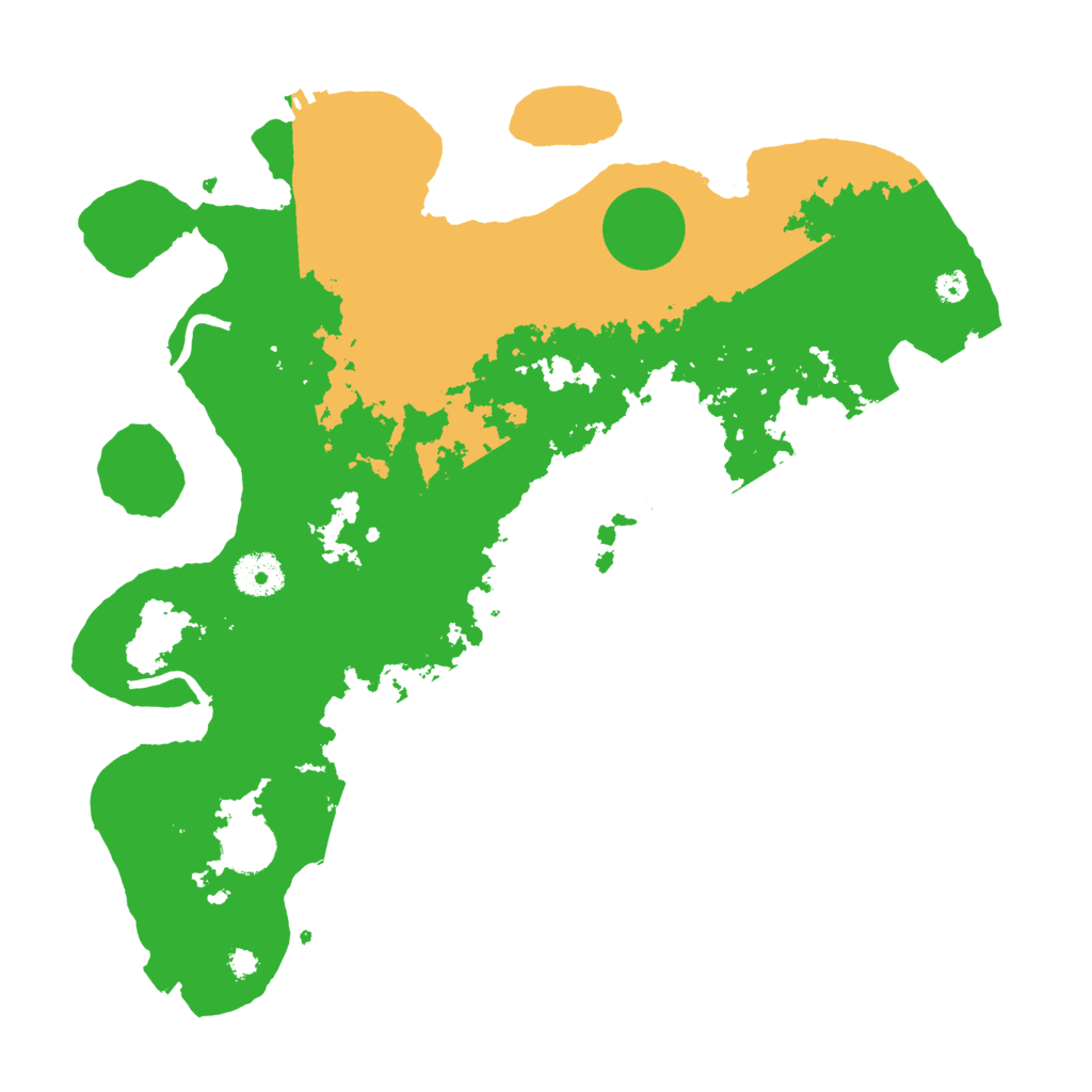Biome Rust Map: Procedural Map, Size: 3500, Seed: 2058219184