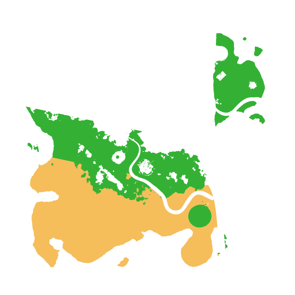 Biome Rust Map: Procedural Map, Size: 3500, Seed: 519761683