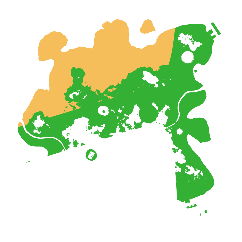 Biome Rust Map: Procedural Map, Size: 3500, Seed: 3035391