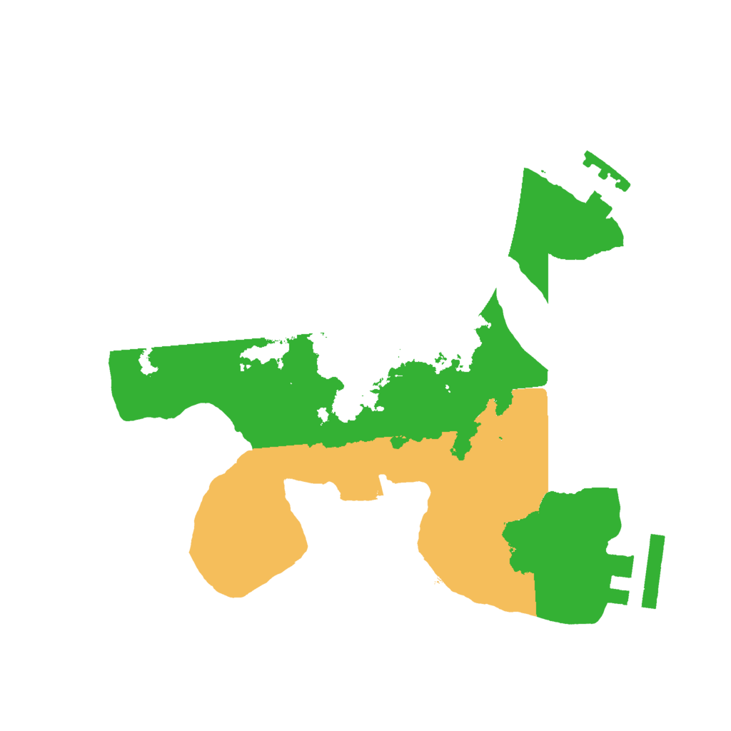 Biome Rust Map: Procedural Map, Size: 2000, Seed: 20231218