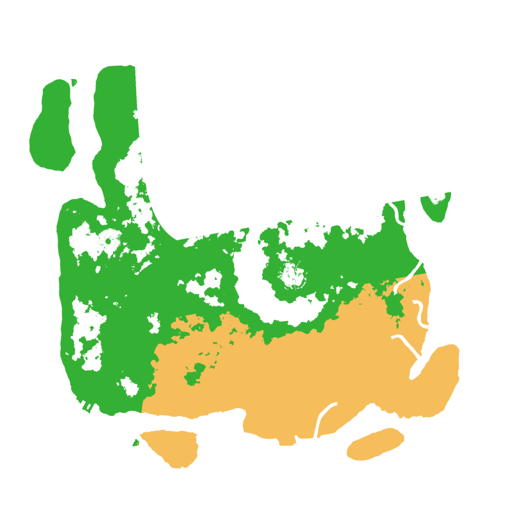 Biome Rust Map: Procedural Map, Size: 3500, Seed: 6435