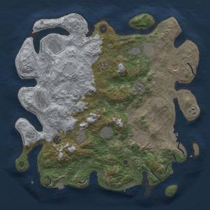 Thumbnail Rust Map: Procedural Map, Size: 4000, Seed: 1671535743, 19 Monuments