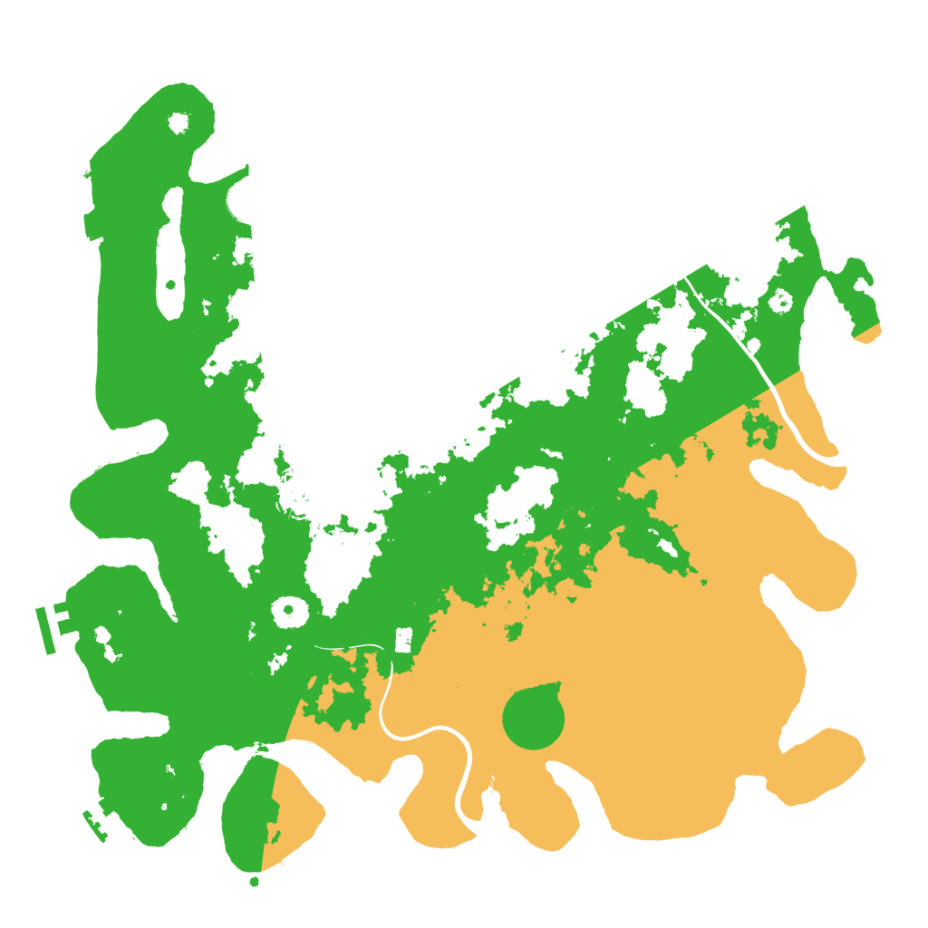 Biome Rust Map: Procedural Map, Size: 3950, Seed: 87550342