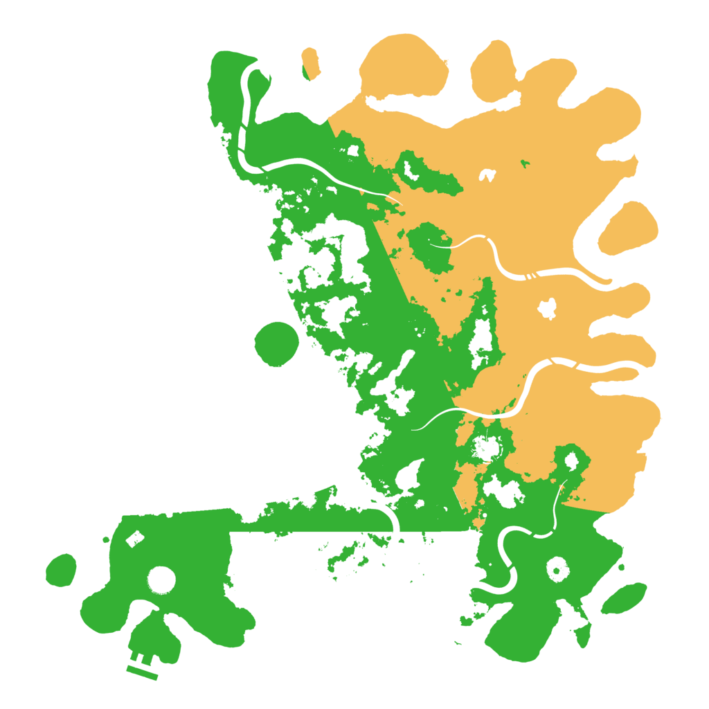 Biome Rust Map: Procedural Map, Size: 4500, Seed: 230767