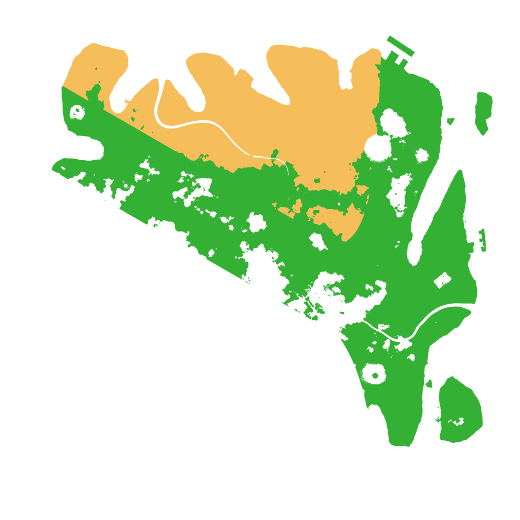 Biome Rust Map: Procedural Map, Size: 3500, Seed: 6433
