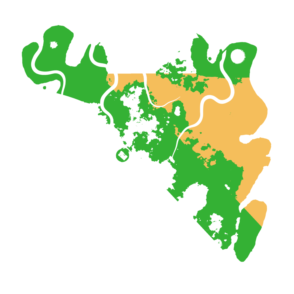 Biome Rust Map: Procedural Map, Size: 3600, Seed: 595045438