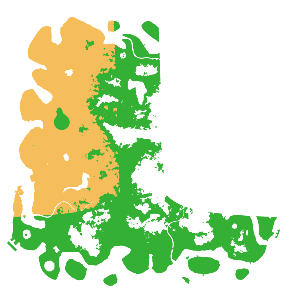 Biome Rust Map: Procedural Map, Size: 5000, Seed: 667262278